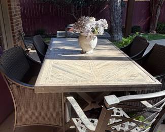 Seven Piece Outdoor Dining Set 