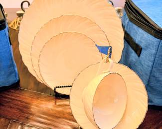 Eight - Five Piece Place settings Lenox Weatherly Pattern 
