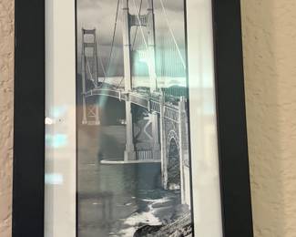 San Francisco Golden Gate Bridge Framed Lithograph 