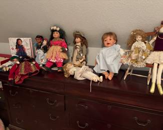 Very unique dolls including the adorable baby with the open mouth was used as prop lookalike doll in the television show Home Improvements as a "stunt baby" or "silicone baby double. 