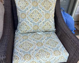Wicker Patio Furniture with Oversized Patio Cushions
