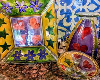 Artist Signed Blown Glass One of a kind