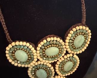 Panacea Howlite Bib Necklace 