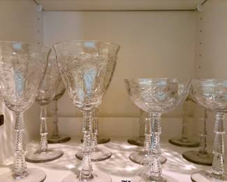 Elegant Rock Sharpe Patrician Wine and Champagne Glasses 