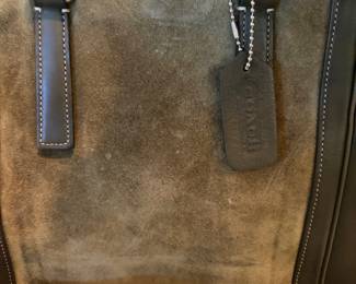 Vintage Coach Suede Bag 