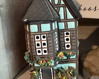 Handcrafted Ratskeller Fachwerkhause  German Cottage Candle  House