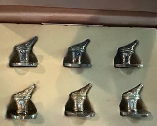 Silver Tone Place card Holders