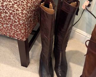 Leather Knee High Boots 