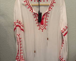 Nieman Marcus White Boho Tunic 