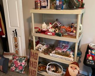 Holiday decor, pillows, and more