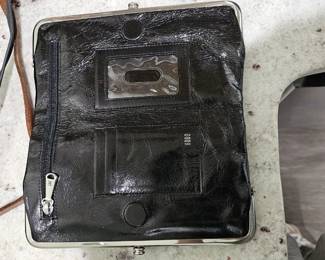 Leather wallets and handbags