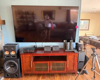 One of 3 TVs - 87 inches!