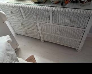 Wicker dresser