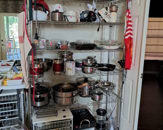Pots pans and appliances