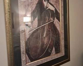 Barbara A Wood Signed Art Piece 40"x53" including frame