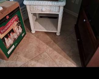 Wicker nightstands