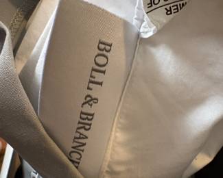 Even the bedding, Boll and Branch, Ralph Lauren, etc