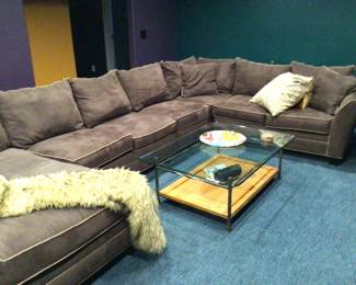 Brown sectional