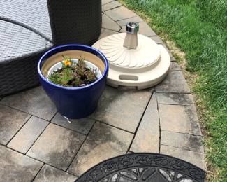 Umbrella stand, planters