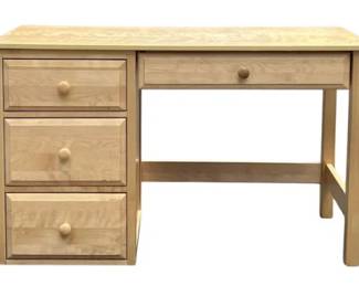 Natural Wood Children’s Desk With Three Drawers