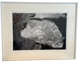 Ice On Water - Black And White Photograph