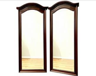 Pair Of Vintage Ethan Allen Old Tavern Pine Mirrors