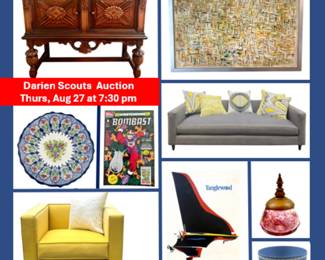 200 lots including distinctive furniture, orginal art, collectible comic books, and much more.