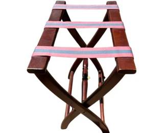Luggage Rack Mahogany Finish
