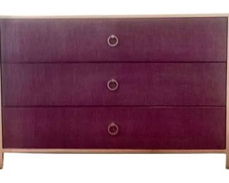 Three Drawer Dresser With Purple Drawers