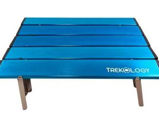 Trekology Ultra Light Compact Mini Blue Folding Aluminum Camp Table