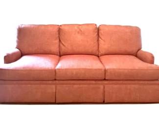 Taylor Reed Standard Size Sofa In Rust Chevron Tweed