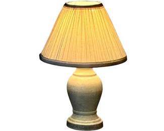 Small Table Lamp With Pleated Shade