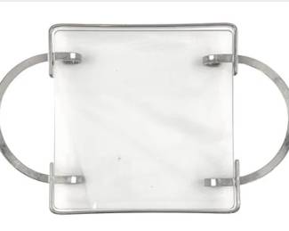 Vintage Glass & Silver Plated Serving Piece