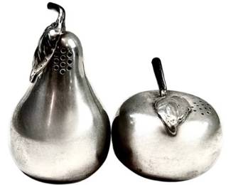 Kirk & Stieff Pewter Salt & Pepper Shakers - Signed