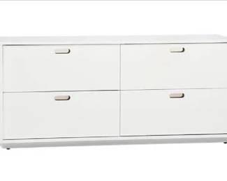 CB2 White Gloss Dresser