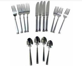 Set Of 6 Vintage Frontier Forge Lucite & Stainless Steel Cheese And Cake Servers
