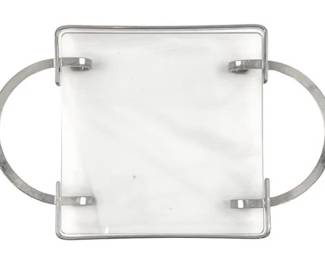 Vintage Glass & Silver Plated Serving Piece