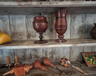 Wooden cultural pieces