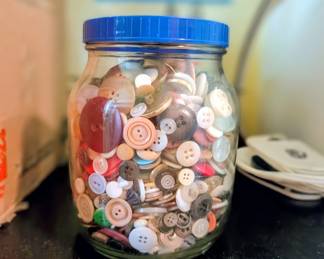 Jar of buttons