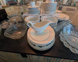 White dishes 