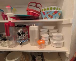 Kitchen storage and Tupperware