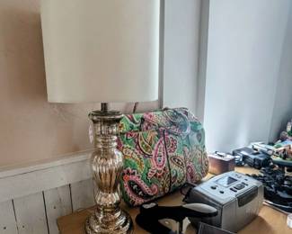 Kate Spade briefcase/laptop bag, brass lamp