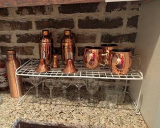 Copper barware 