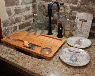 Cheese tray, decor plates