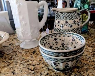 Pitchers and bowls