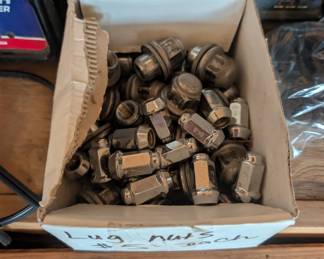 Assorted lug nuts
