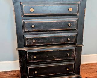 Black vintage dresser