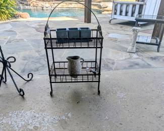 Metal tea cart 