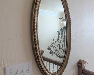 Gold framed mirror