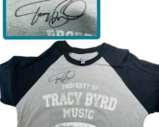 Tracy Byrd Autographed Shirt Womens Large